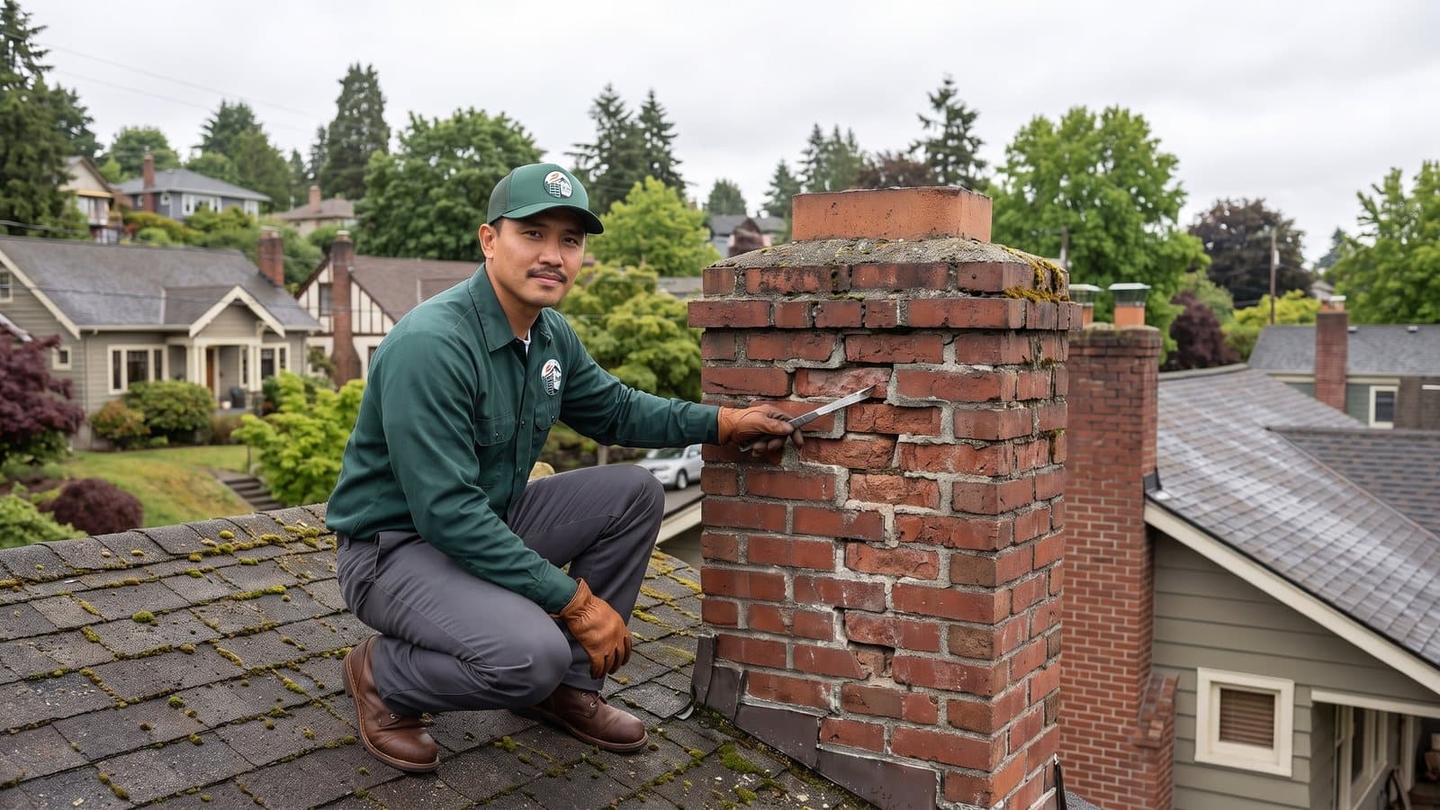 Freeze-Thaw, Rain and Old Mortar: How South Seattle Chimney Masonry Wears Down