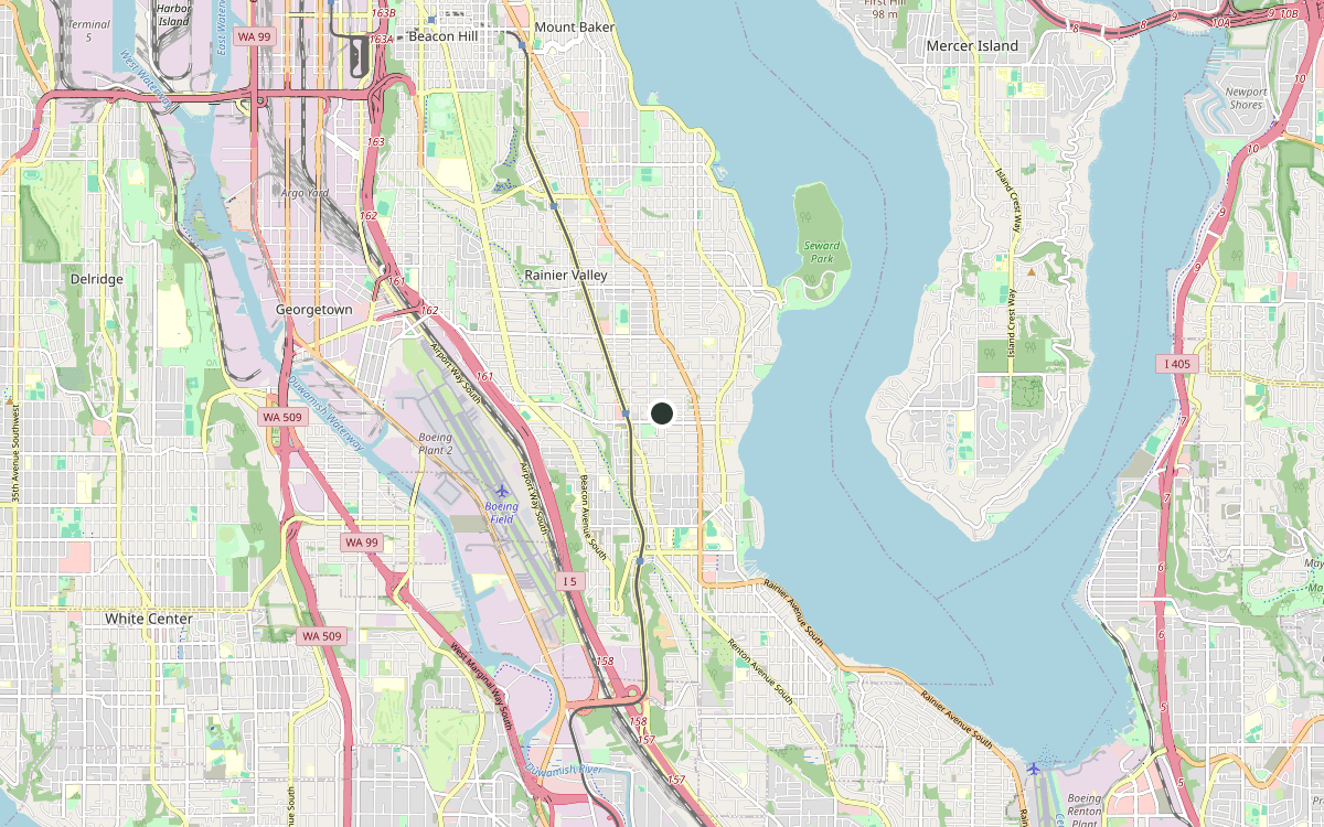 Map of our chimney service area in Othello, King County, WA