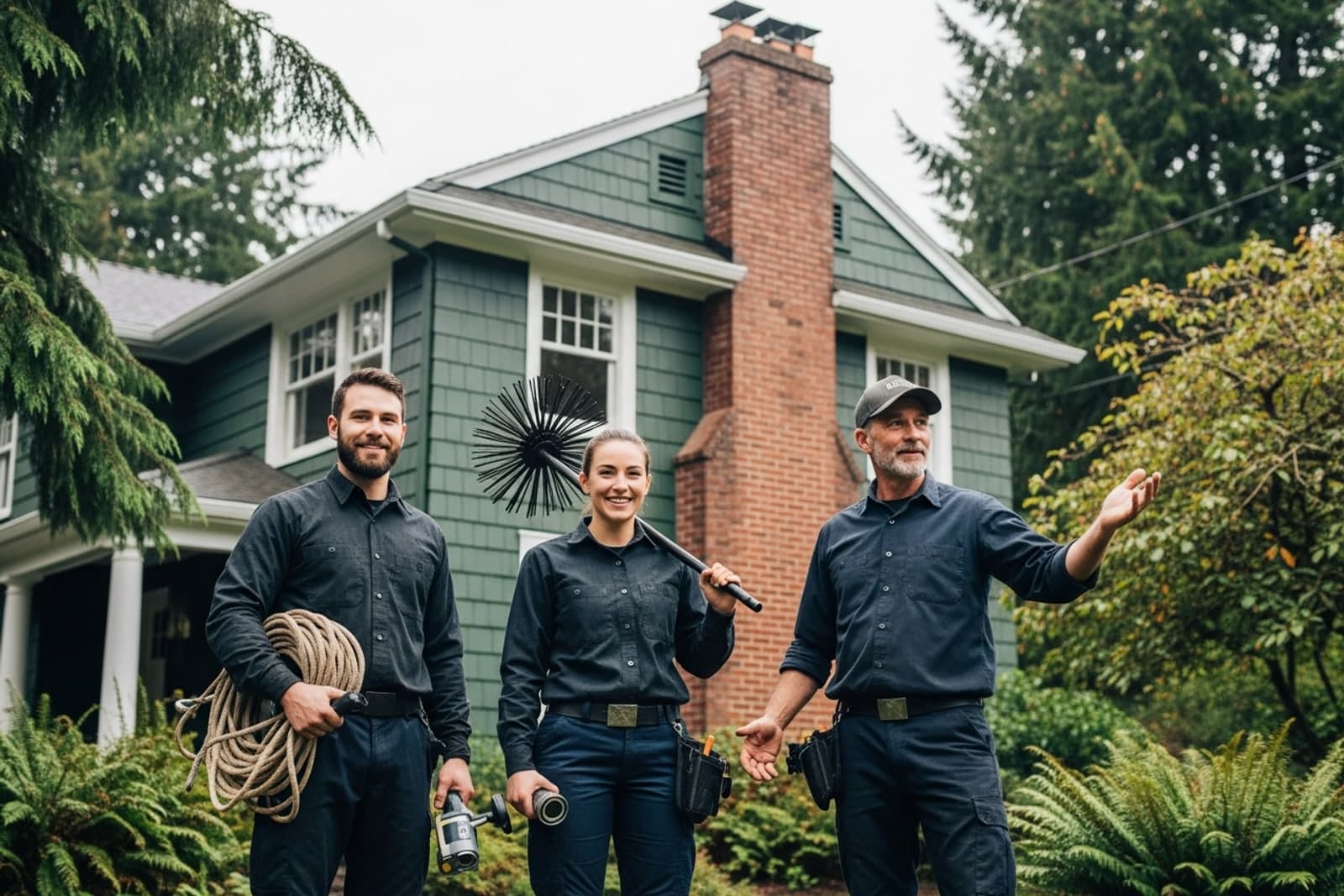 The local chimney sweep crew serving South Seattle, WA