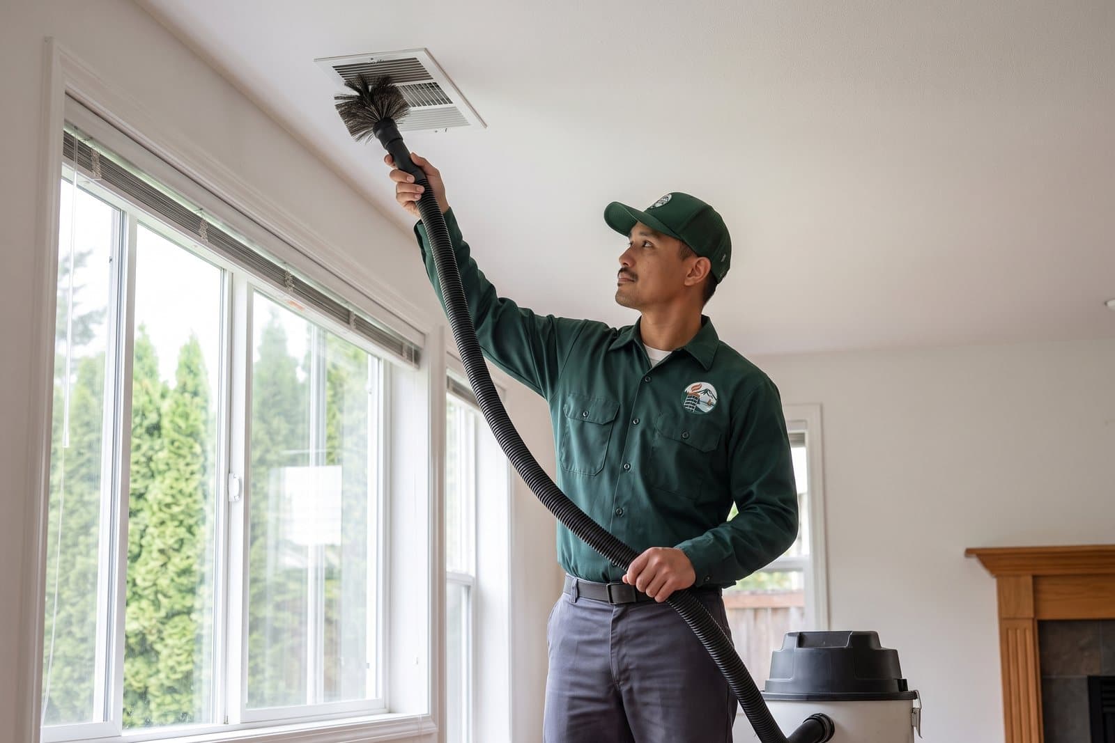 Residential air duct cleaning