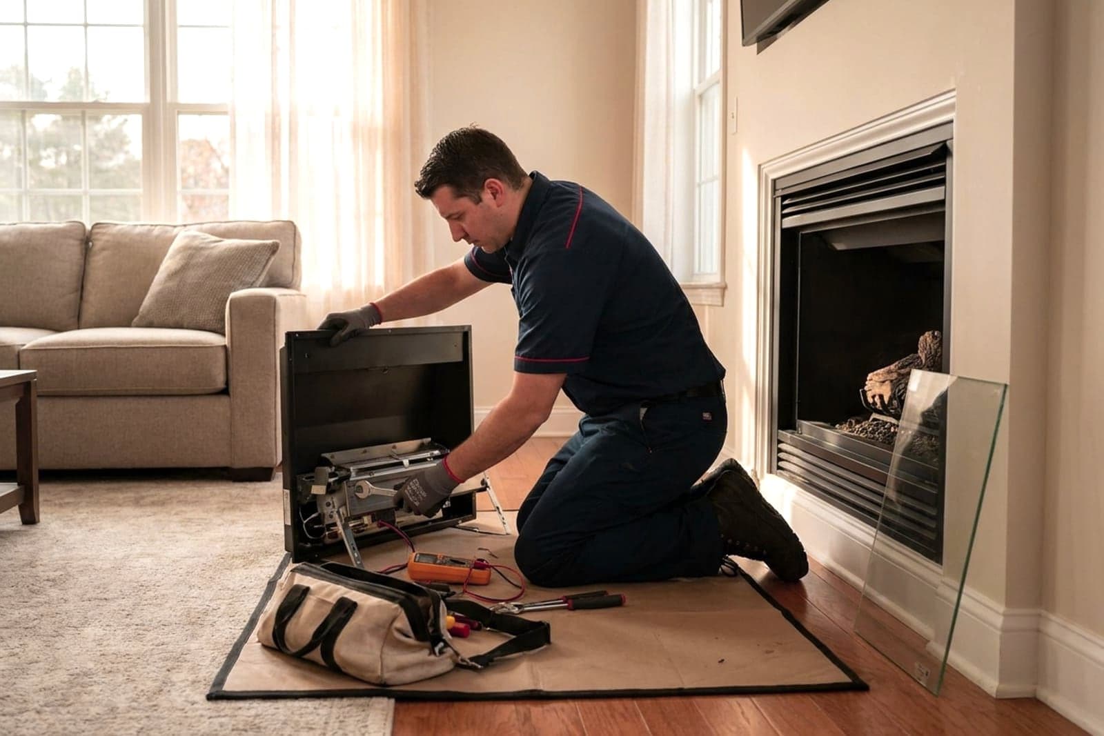 Gas Fireplace Service in Washington — gas fireplace service and tune-up